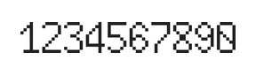 6×10数字点阵字体 ddN610AB1446