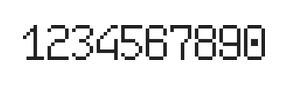 6×10数字点阵字体 ddN610AB1462