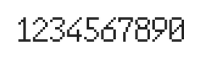 6×10数字点阵字体 ddN610AB1464