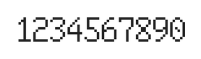 6×10数字点阵字体 ddN610AB1466