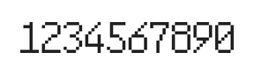 6×10数字点阵字体 ddN610AB1483