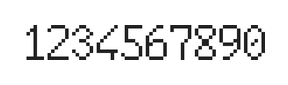 6×10数字点阵字体 ddN610AB1500