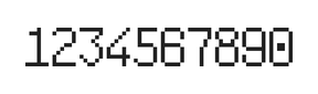 6×10数字点阵字体 ddN610AB1503
