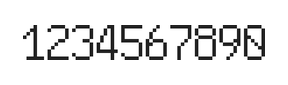 6×10数字点阵字体 ddN610AB1505