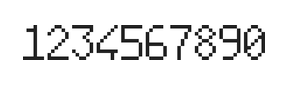 6×10数字点阵字体 ddN610AB1514