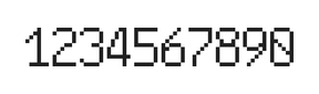 6×10数字点阵字体 ddN610AB1518