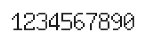 6×10数字点阵字体 ddN610AB1521