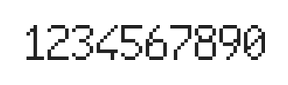 6×10数字点阵字体 ddN610AB1522