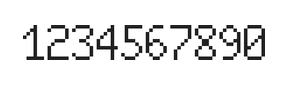 6×10数字点阵字体 ddN610AB1525