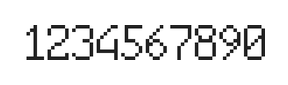 6×10数字点阵字体 ddN610AB1526