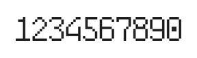 6×10数字点阵字体 ddN610AB1531