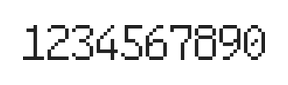 6×10数字点阵字体 ddN610AB1533