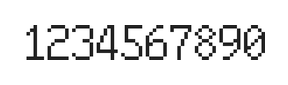 6×10数字点阵字体 ddN610AB1540