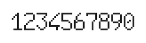 6×10数字点阵字体 ddN610AB1549