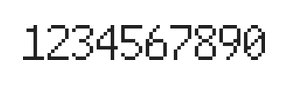 6×10数字点阵字体 ddN610AB1550