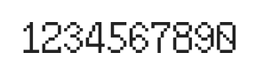 6×10数字点阵字体 ddN610AB1588