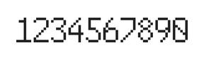 6×10数字点阵字体 ddN610AB1604