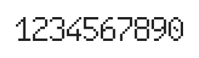 6×10数字点阵字体 ddN610AB1606