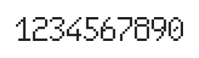 6×10数字点阵字体 ddN610AB1616