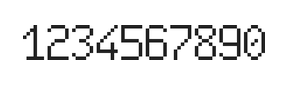 6×10数字点阵字体 ddN610AB1618