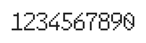 6×10数字点阵字体 ddN610AB1625