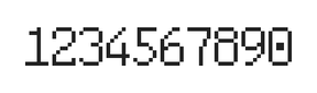 6×10数字点阵字体 ddN610AB1630
