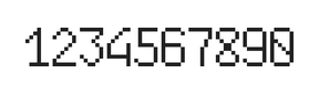 6×10数字点阵字体 ddN610AB1636