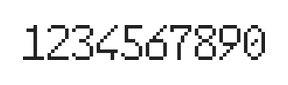 6×10数字点阵字体 ddN610AB1638