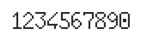 6×10数字点阵字体 ddN610AB1644