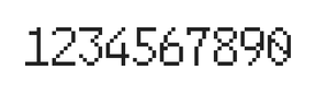 6×10数字点阵字体 ddN610AB1648