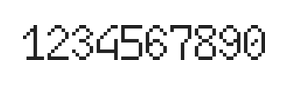6×10数字点阵字体 ddN610AB1665