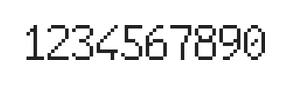6×10数字点阵字体 ddN610AB1669
