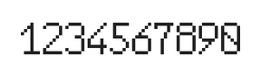 6×10数字点阵字体 ddN610AB1670