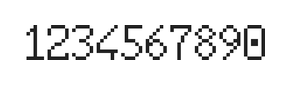 6×10数字点阵字体 ddN610AB1681