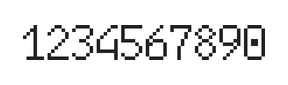 6×10数字点阵字体 ddN610AB1684