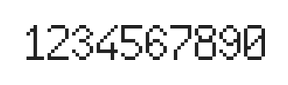 6×10数字点阵字体 ddN610AB1699