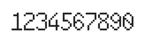 6×10数字点阵字体 ddN610AB1710