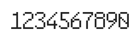 6×10数字点阵字体 ddN610AB1711