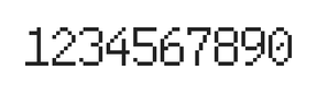 6×10数字点阵字体 ddN610AB1715