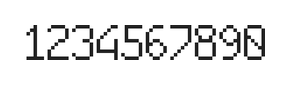 6×10数字点阵字体 ddN610AB1720