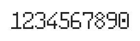 6×10数字点阵字体 ddN610AB1725