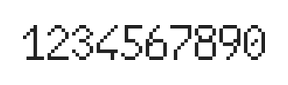 6×10数字点阵字体 ddN610AB1728