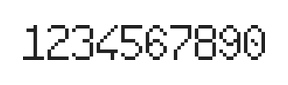 6×10数字点阵字体 ddN610AB1740