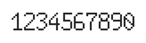 6×10数字点阵字体 ddN610AB1746