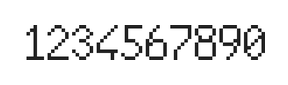 6×10数字点阵字体 ddN610AB1747