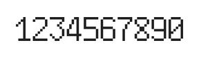 6×10数字点阵字体 ddN610AB1760