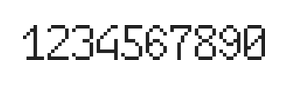 6×10数字点阵字体 ddN610AB1761