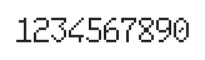 6×10数字点阵字体 ddN610AB1763
