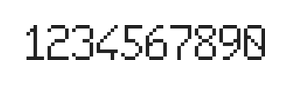 6×10数字点阵字体 ddN610AB1765
