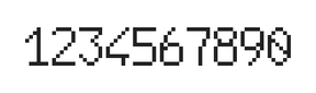 6×10数字点阵字体 ddN610AB1766